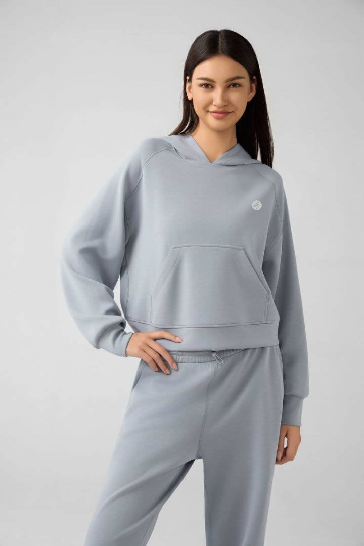 Women's Soft Crop Hoodie W/ Pocket