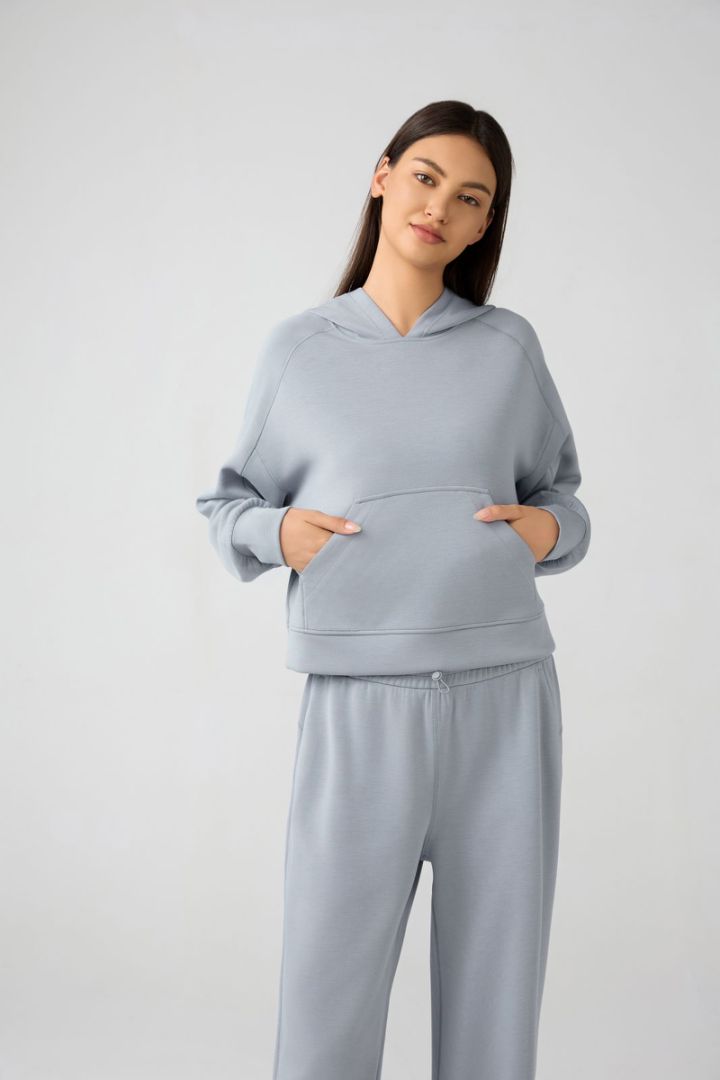 Women's Soft Crop Hoodie W/ Pocket