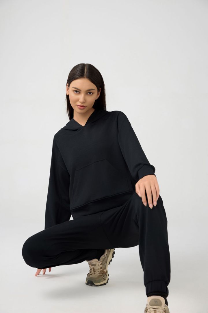 Women's Soft Crop Hoodie W/ Pocket