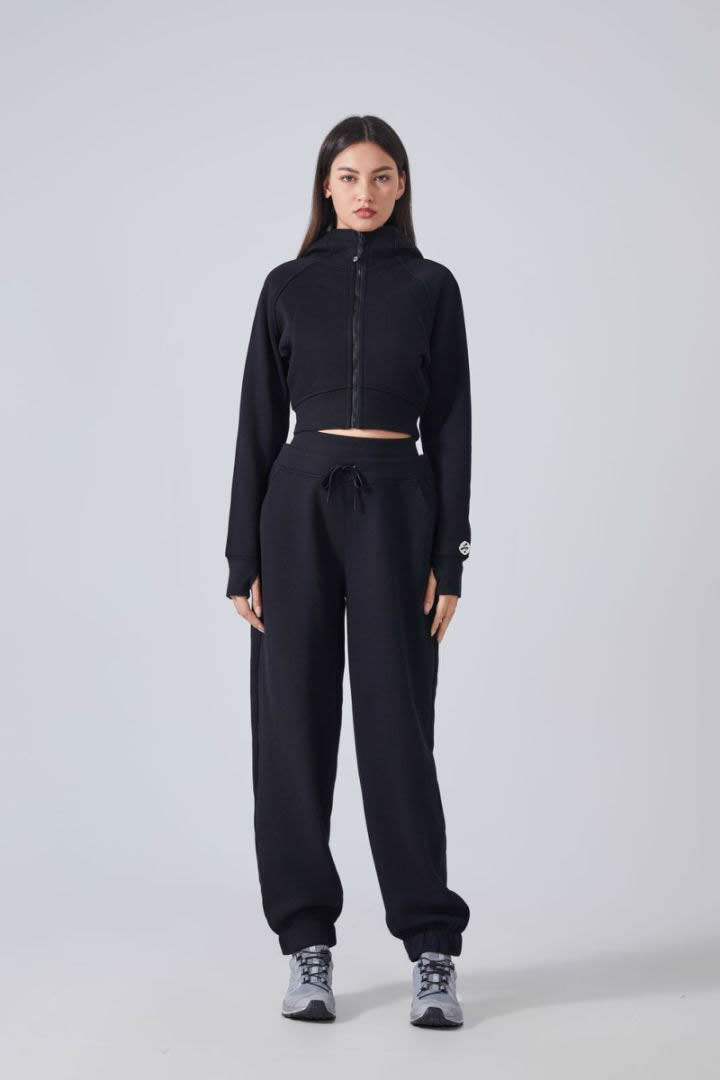 Women's Double Waisted Sweat Pants