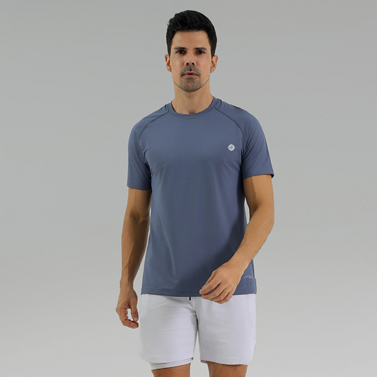 Men's Short Sleeve Blue T-Shirt