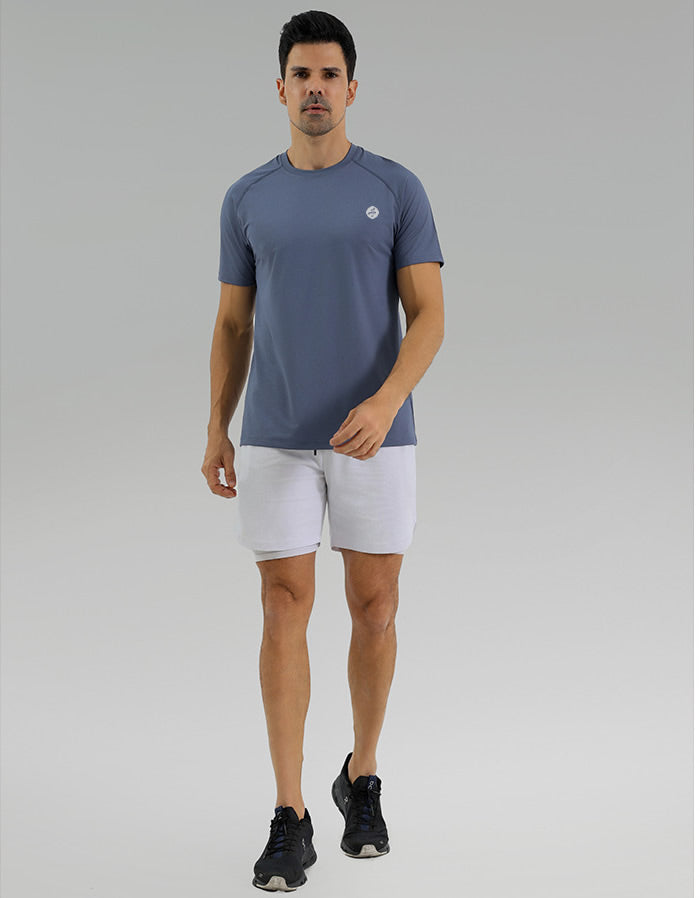 Men's Short Sleeve Blue T-Shirt