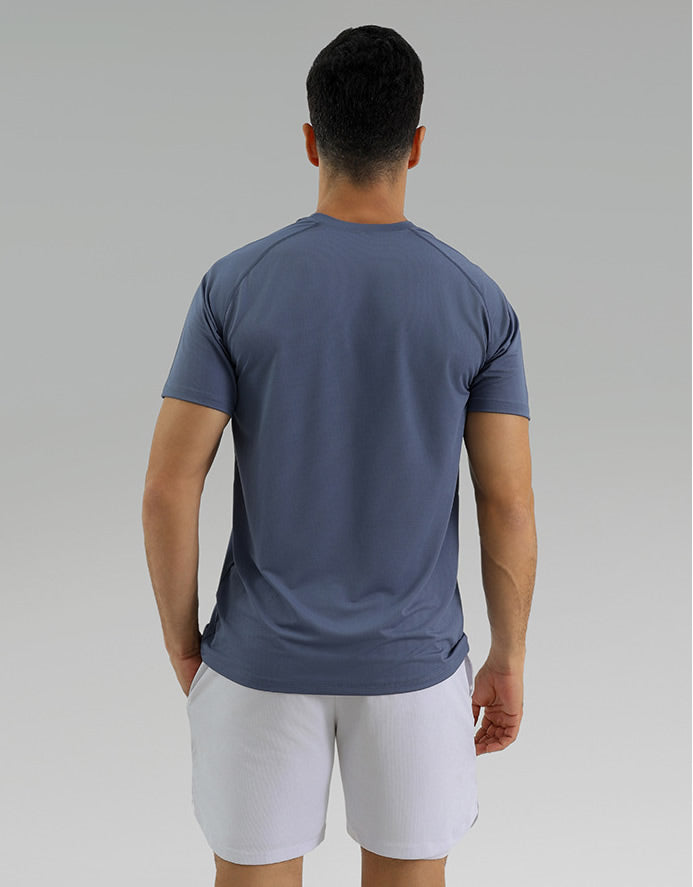 Men's Short Sleeve Blue T-Shirt