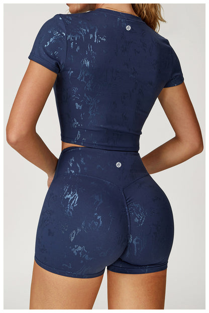 Crop Capped Sleeve Top