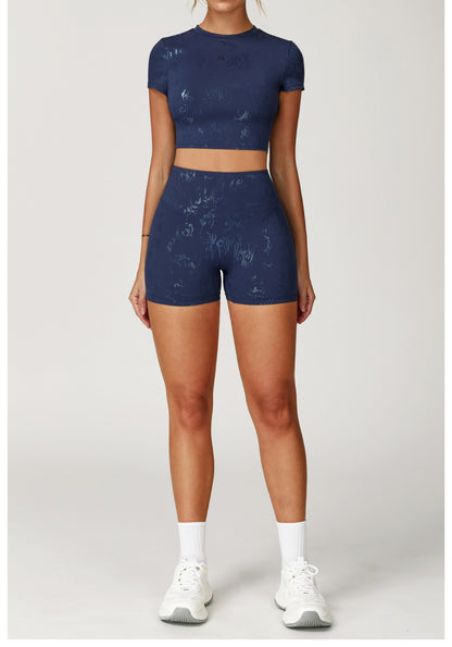 Crop Capped Sleeve Top