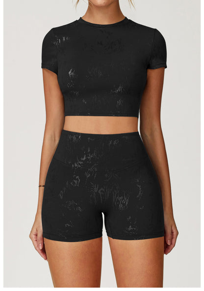 Crop Capped Sleeve Top