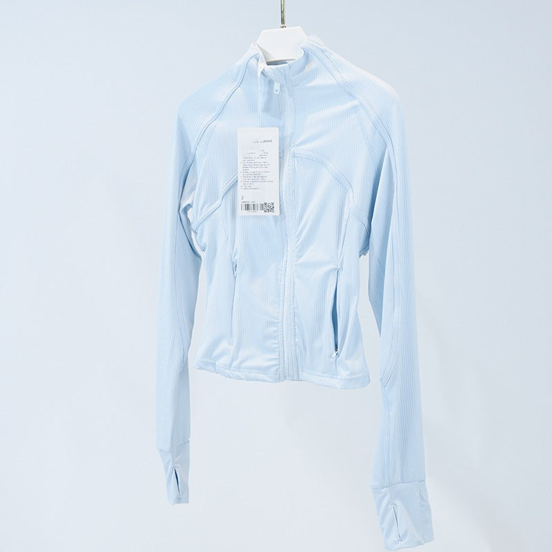 Cropped Ribbed Jacket