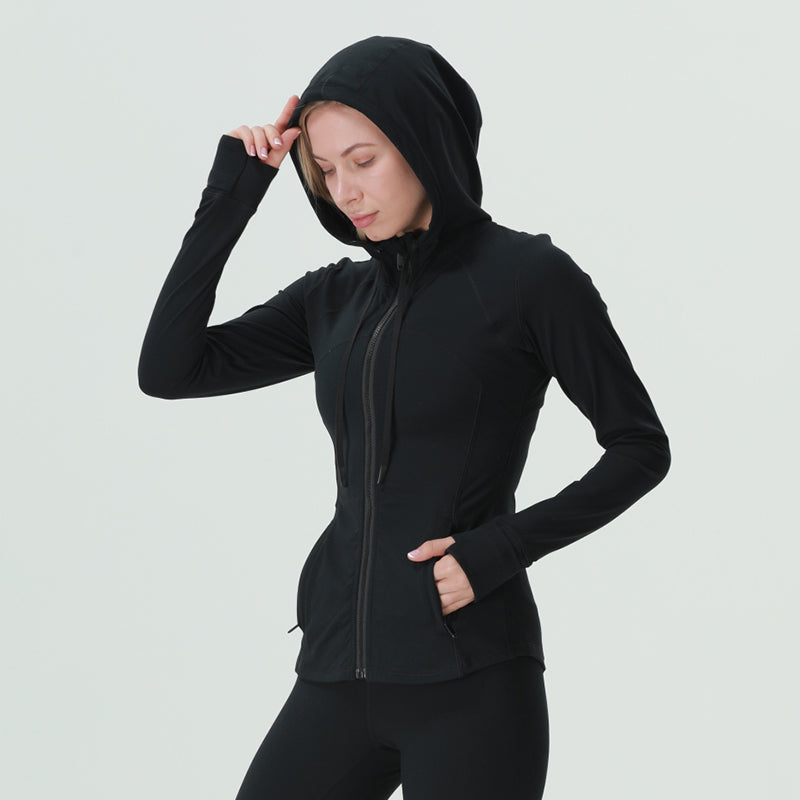 Black Define Jacket With Hood