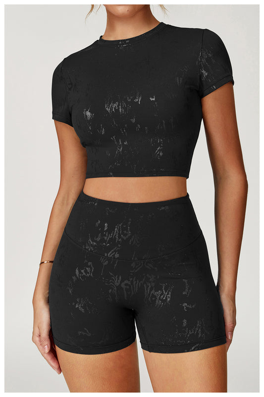 Crop Capped Sleeve Top