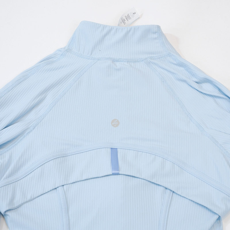 Cropped Ribbed Jacket