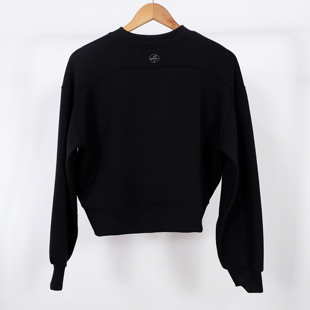 Black Crop Sweatshirt