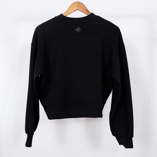 Black Crop Sweatshirt