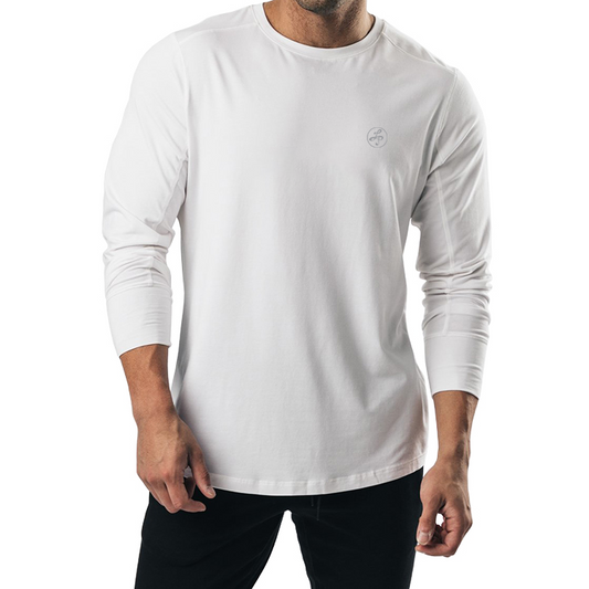 White Custom Long Sleeve Shirt