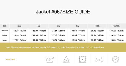 Cropped Ribbed Jacket